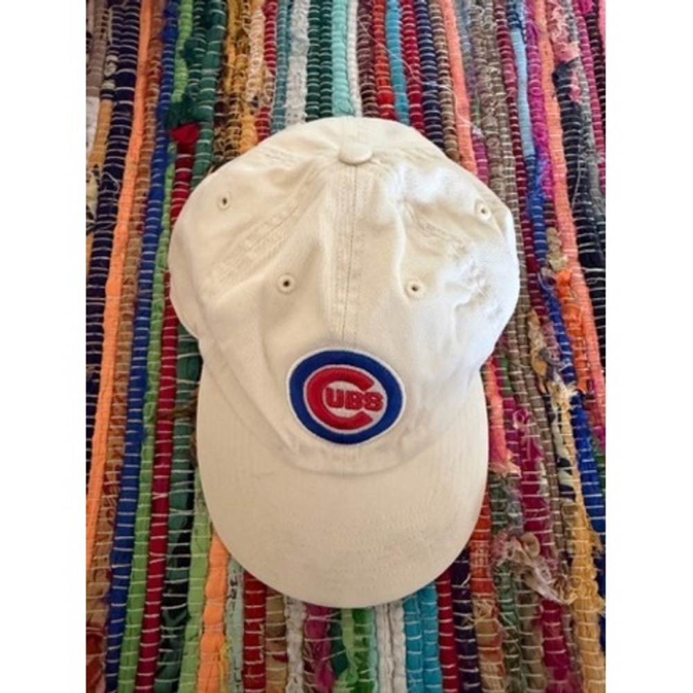 '47 Brand Chicago Cubs Hat Mens OSFA Cream Good MLB Baseball Dad Cap